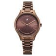 Fastrack Stunners Quartz Analog Pink Dial Silver Metal Strap Watch For Girls
