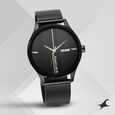 Fastrack Style Up Quartz Analog with Day and Date Brown Dial Stainless Steel Strap Watch for Guys