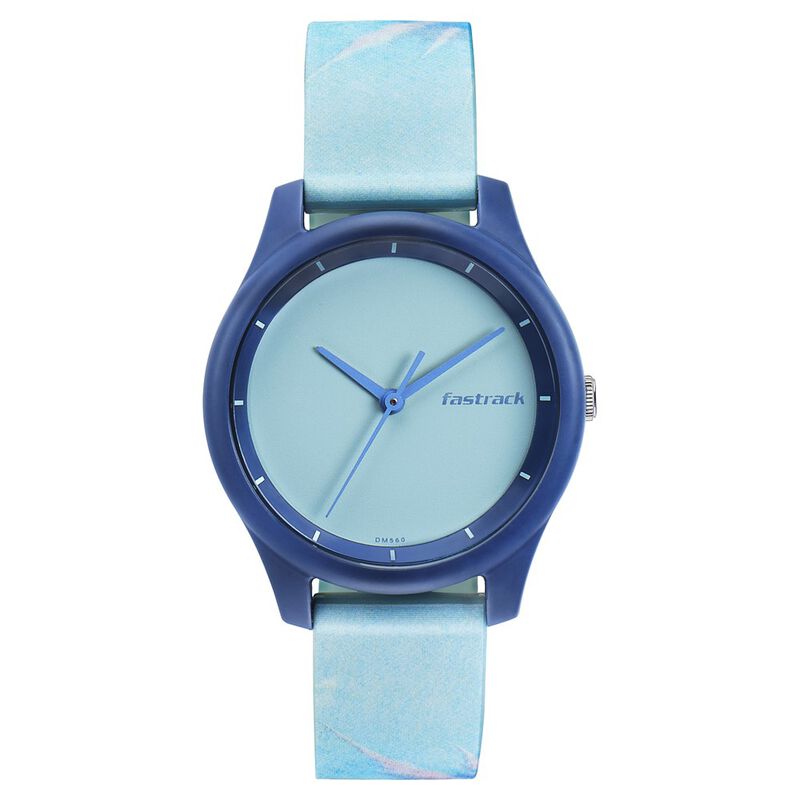 Fastrack Watch Blue Colour Watch For Girl Fastrack Ladies Watch