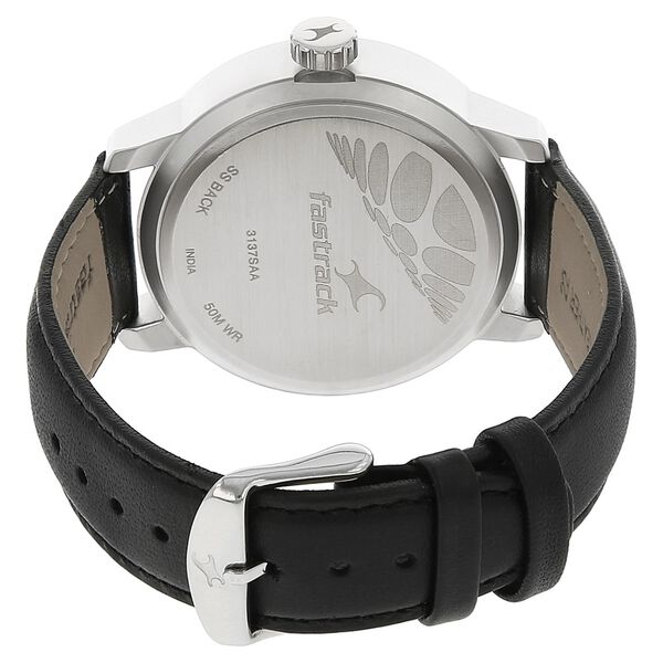 Fastrack Quartz Analog Red Dial Leather Strap Watch for Guys - image number 3