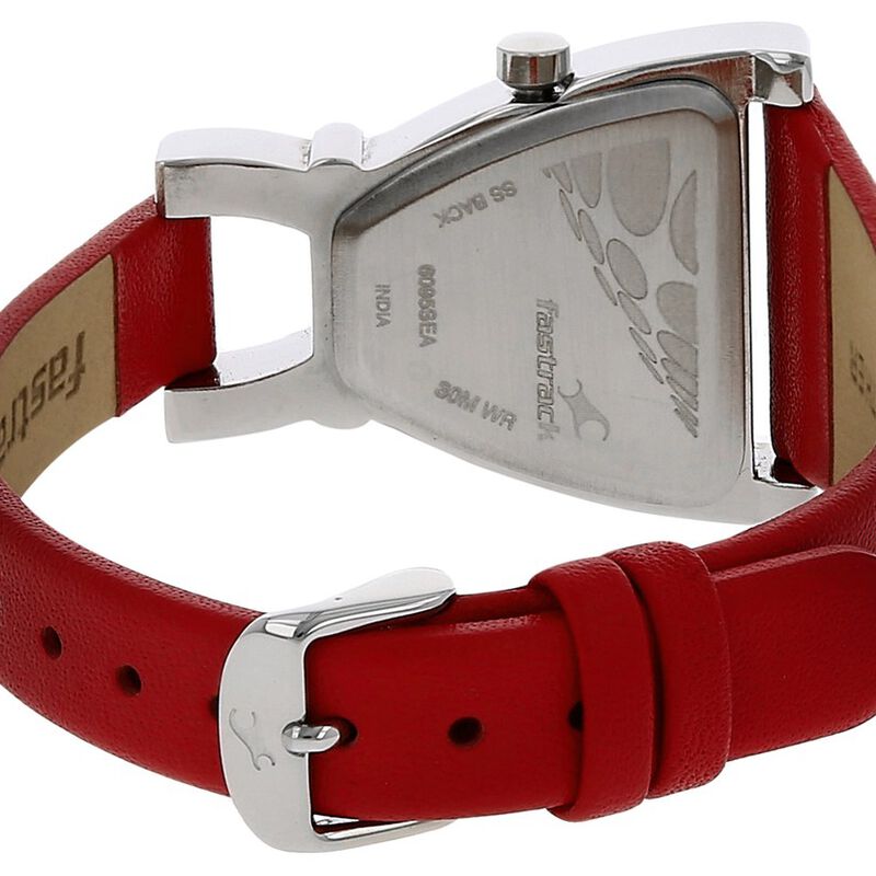 Fastrack Ladies Watch Leather Belt Leather Strap Fastrack Red Belt