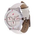 Fastrack Quartz Multifunction Silver Dial Leather Strap Watch for Girls - image number 1