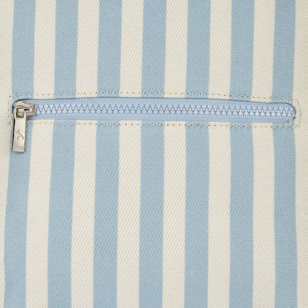 Pastel Stripe Canvas Backpack - image number 8