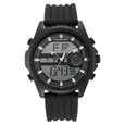 Fastrack Streetwear Quartz Analog Digital Black Dial PU Strap Watch for Guys - image number 1