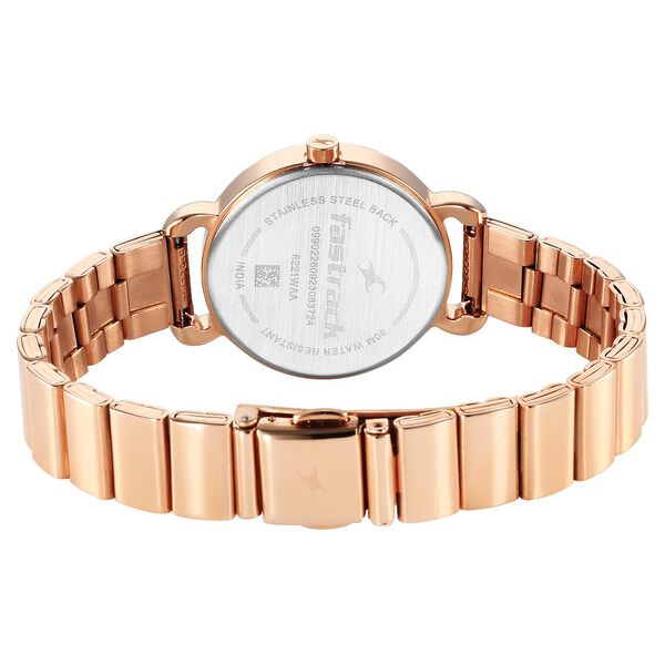 Fastrack Pulse Quartz Analog Silver Dial Stainless Steel Strap Watch for Girls - image number 4