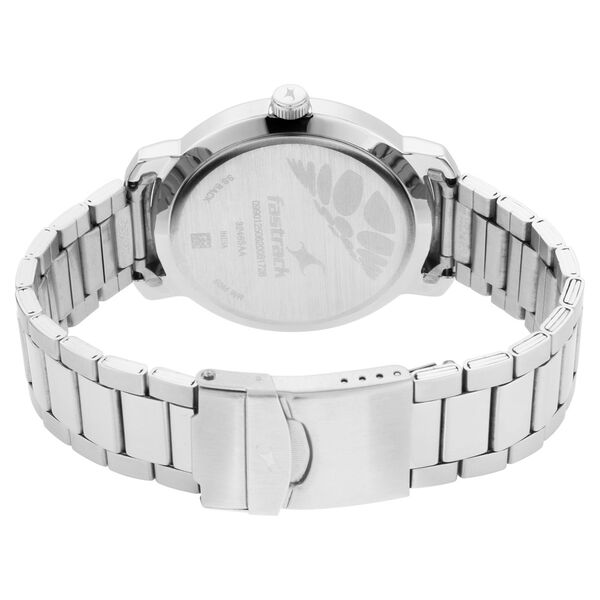 Fastrack Bare Basics Quartz Analog with Date Blue Dial Stainless Steel Strap Watch for Guys - image number 5