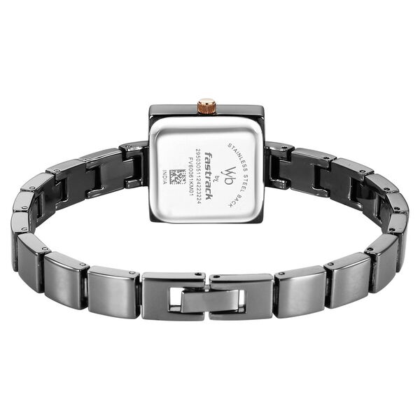 Vyb Successor By Fastrack Quartz Analog Grey Dial Metal Strap Watch For Girls - image number 6