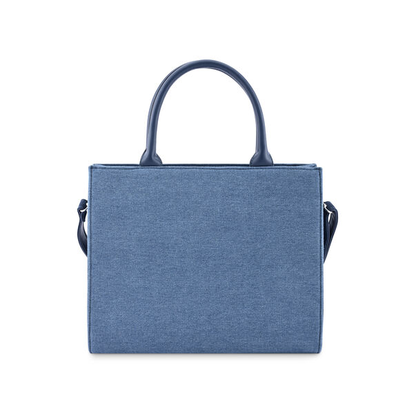 Fastrack Denim Structured Satchel Women's Bag - image number 4