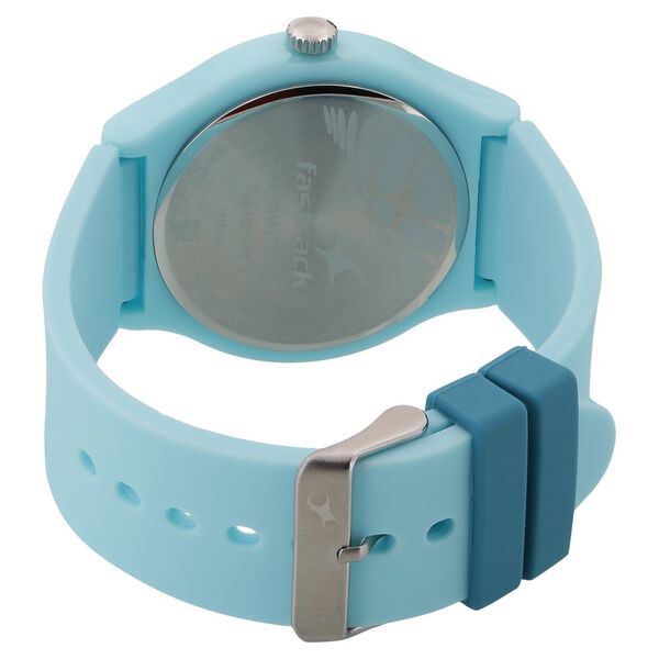 Fastrack Quartz Analog Blue Dial Silicone Strap Watch for Unisex - image number 3
