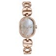 Fastrack Style Up Quartz Analog Purple Mother Of Pearl Dial Purple Metal Strap Watch For Girls
