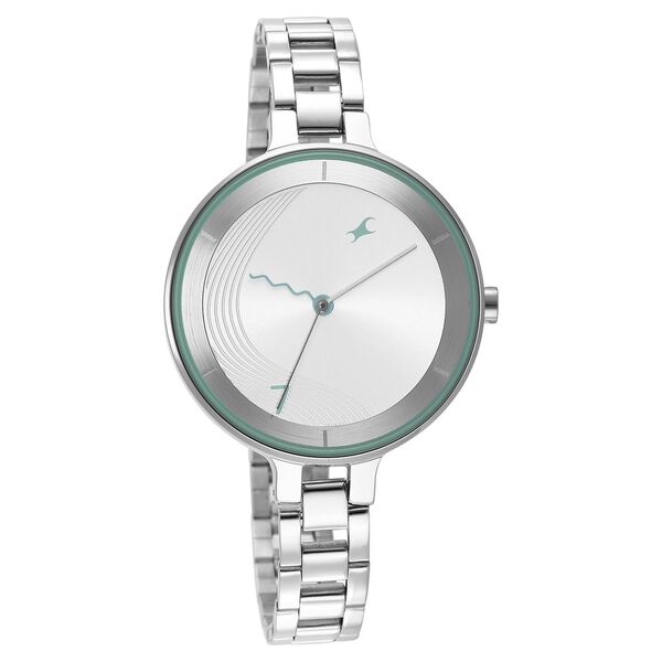 Fastrack Stunners Quartz Analog Silver Dial Metal Strap Watch for Girls - image number 1