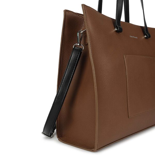 Carryall brown laptop tote - image number 7