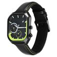 Fastrack Groove Multifunction Black Dial Guy's Leather Watch with Lume indices - image number 2