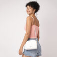 Fastrack Modern Quilted Sling Bag for Women | Trendy, Spacious Bag for Girls, Ladies, Women | Everyday Casual Bag Made from High Quality Faux Leather (White) - image number 7