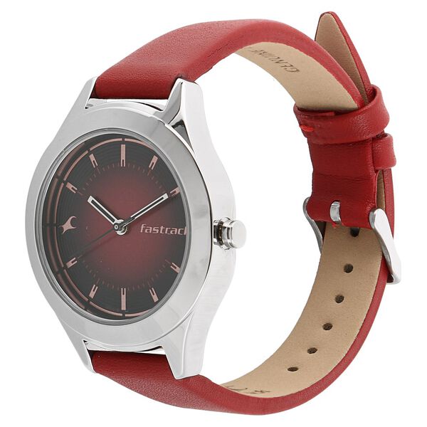 Fastrack All Nighters Quartz Analog Bicolour Dial Leather Strap Watch for Girls - image number 1