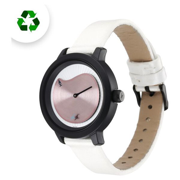 Fastrack Revibe Quartz Analog White Dial Fabric Strap Watch for Girls - image number 3