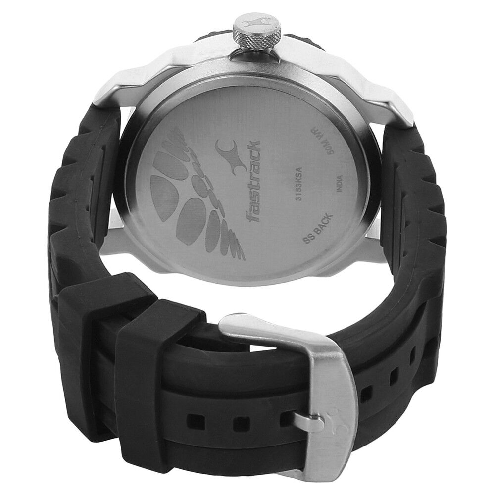 Fastrack Quartz Analog Red Dial Plastic Strap Watch for Guys