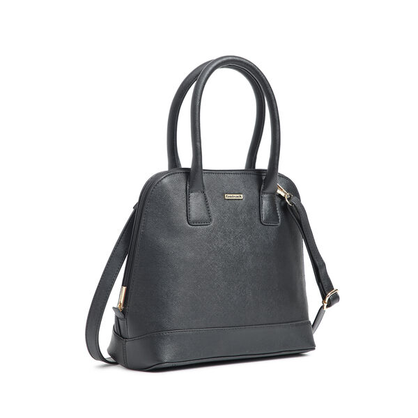 Fastrack Structured Satchel Bag for Women | Classic Bag for Girls, Ladies, Women | Spacious Bag for College, Work Made of High Quality Faux Leather (Black) - image number 1