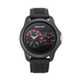 Fastrack Dual Time Quartz Analog Black Dial Silicone Strap Watch for Guys - image number 1