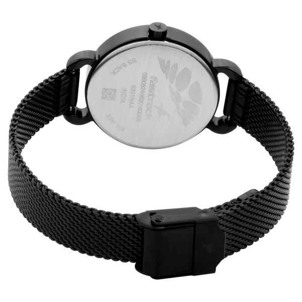 Fastrack Animal Print Quartz Analog Black Dial Stainless Steel Strap Watch for Girls - image number 5