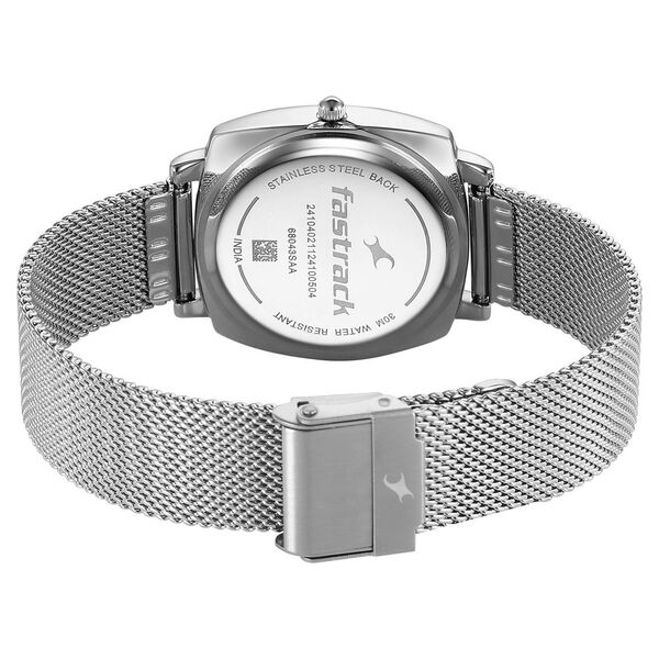 Fastrack Stunners X Quartz Analog Black Dial Stainless Steel Strap Watch For Girls - image number 4
