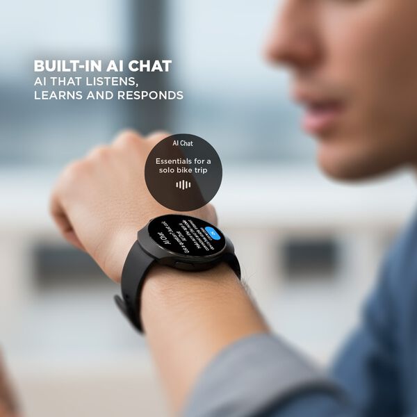 Fastrack VOX CirQ Smartwatch 3.5CM Ultra Vu Display, AI Watcface,AI Chat, 24/7 Health Suite, IP68, Multiple Menu Styles - image number 3