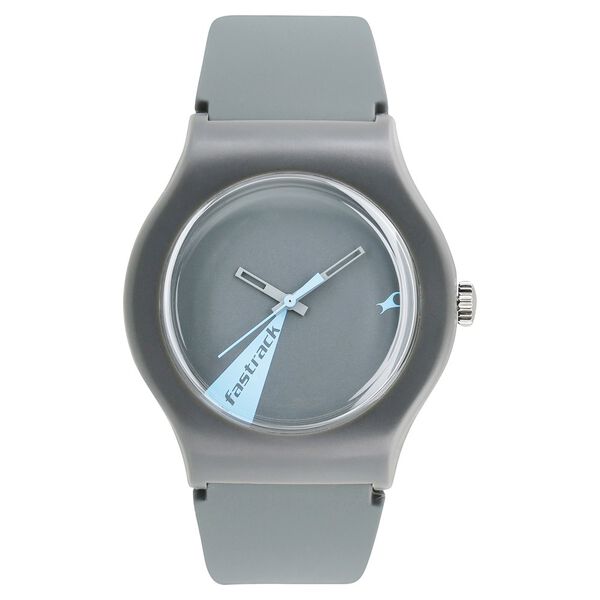 Fastrack Quartz Analog Grey Dial Silicone Strap Watch for Unisex - image number 0