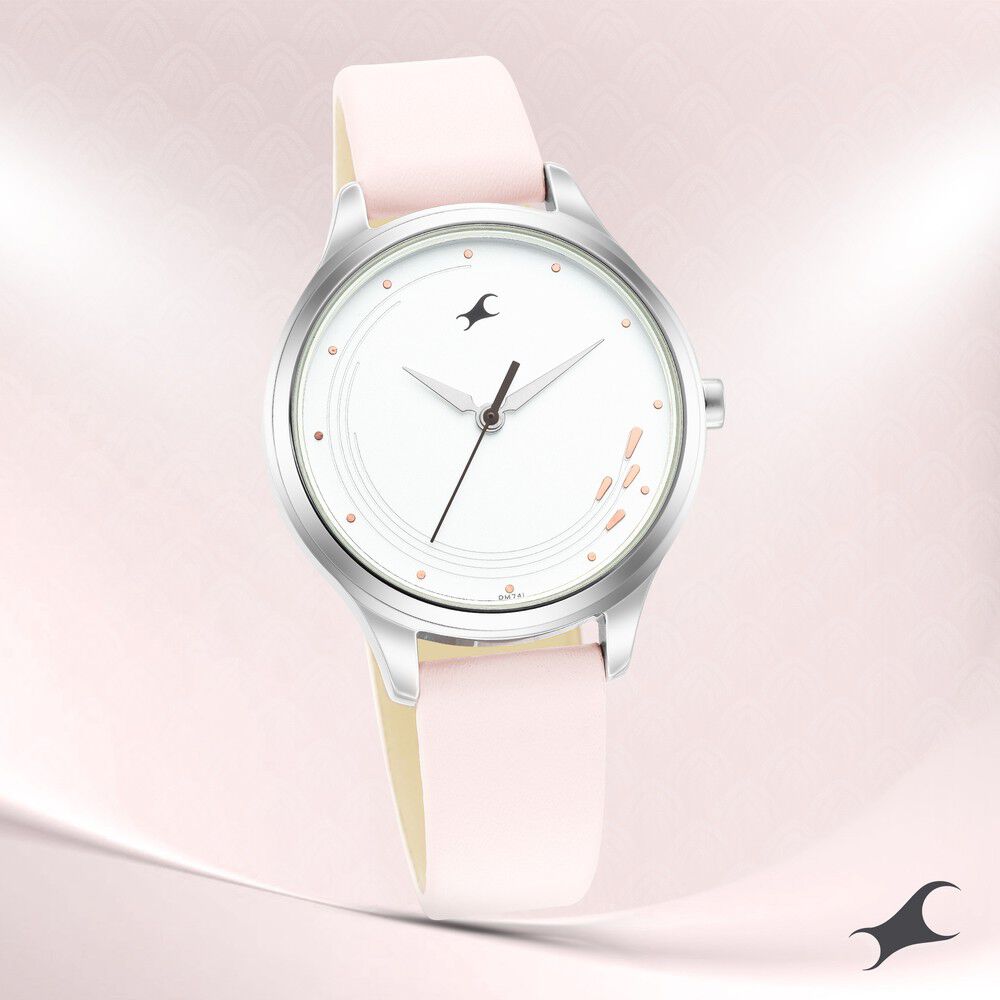 Fastrack white belt watch discount