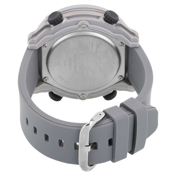 Fastrack Trendies Digital Grey Dial Silicone Strap Watch for Guys - image number 3