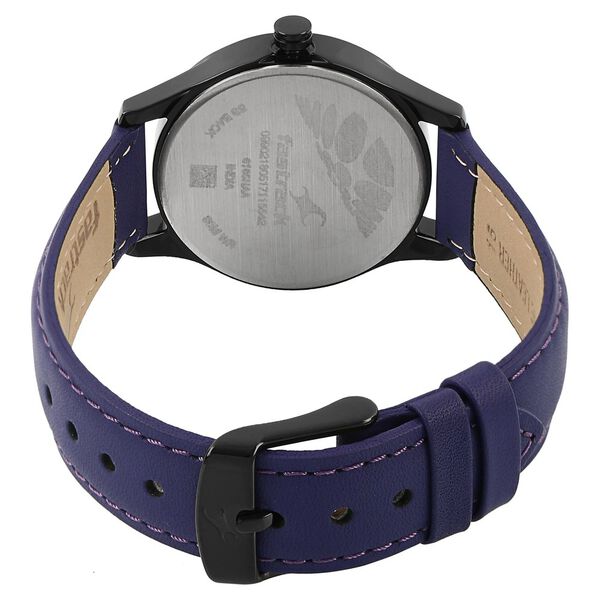 Fastrack All Nighters Quartz Analog Purple Dial Leather Strap Watch for Girls - image number 3