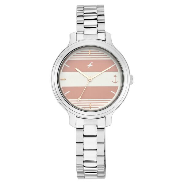 Fastrack Tripster Quartz Analog Bicolour Dial Stainless Steel Strap Watch for Girls - image number 2