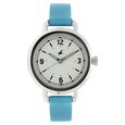 Fastrack Bare Basics Quartz Analog Blue Dial Stainless Steel Strap Watch for Girls