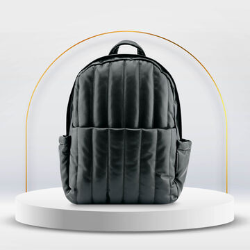 Fastrack Puff and Pack Backpack in Black