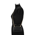 Fastrack Quilted Chain-Sling Bag in Black - image number 4