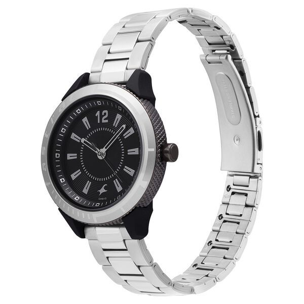 Fastrack Varsity Black Dial Quartz Analog Watch for Girls - image number 2