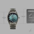 Fastrack Wild Quartz Analog Green Dial Gun Metal Strap Watch For Guys - image number 3