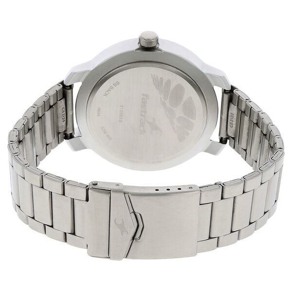Fastrack Checkmate Quartz Analog Black Dial Stainless Steel Strap Watch for Guys - image number 3