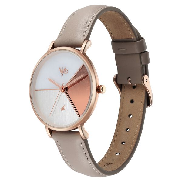 Fastrack Vyb Muse Quartz Analog Multicoloured Dial Leather Strap Watch for Girls - image number 3