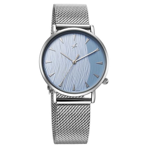 Fastrack Stunners X Quartz Analog Blue Dial Stainless Steel Strap Watch For Girls - image number 1