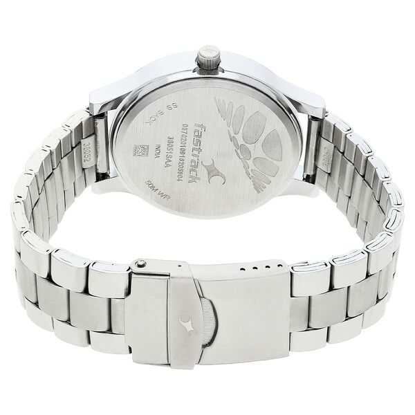 Fastrack Bold Quartz Analog Blue Dial Stainless Steel Strap Watch for Guys - image number 4