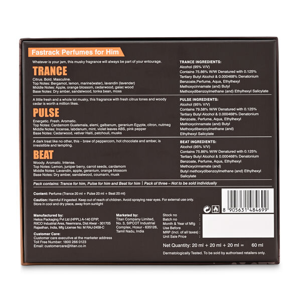 Fastrack Travel Pack for Him (20 ml X 3) - image number 2