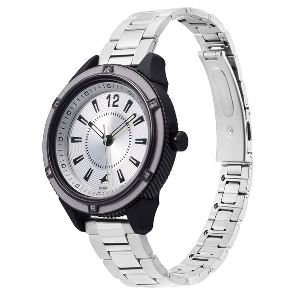 Fastrack Varsity Silver Dial Quartz Analog Watch for Girls - image number 2