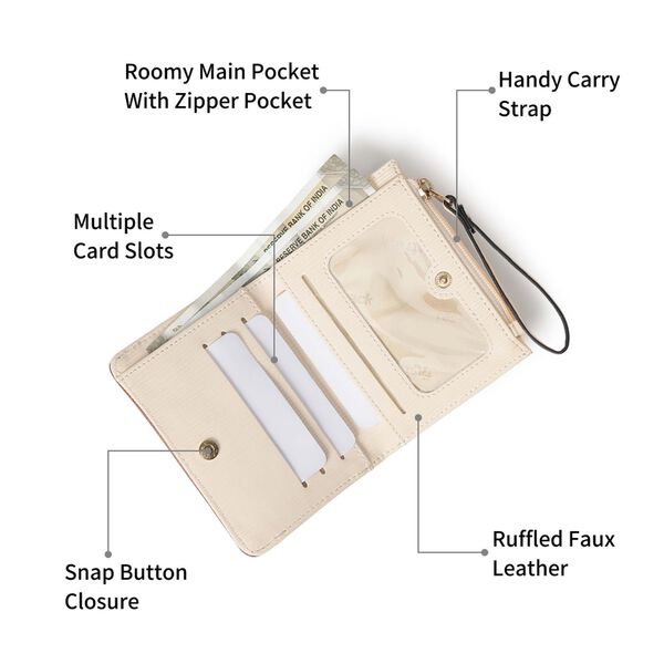 Miniclick off-white wallet - image number 1