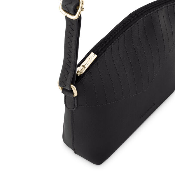 Fastrack Black Quilted Sling Bag for Women - image number 5