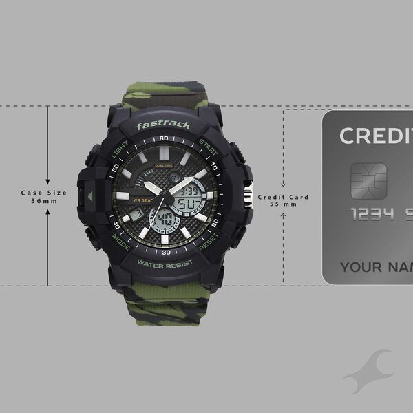 Fastrack Streetstyle Ana Digi watch with Camouflage look for Guys - image number 3