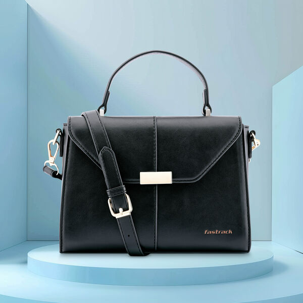Fastrack Structured Satchel in Black - image number 0