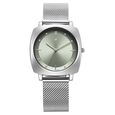 Fastrack Stunners X Quartz Analog Green Dial Stainless Steel Strap Watch For Girls