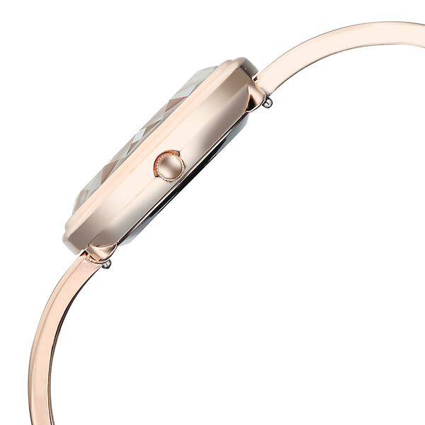 Vyb Aura By Fastrack Quartz Analog Pink Dial Two Toned Metal Strap Watch For Girls - image number 4