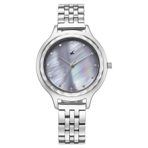Fastrack Stunners X Quartz Analog Purple Dial Stainless Steel Strap Watch For Girls - image number 0