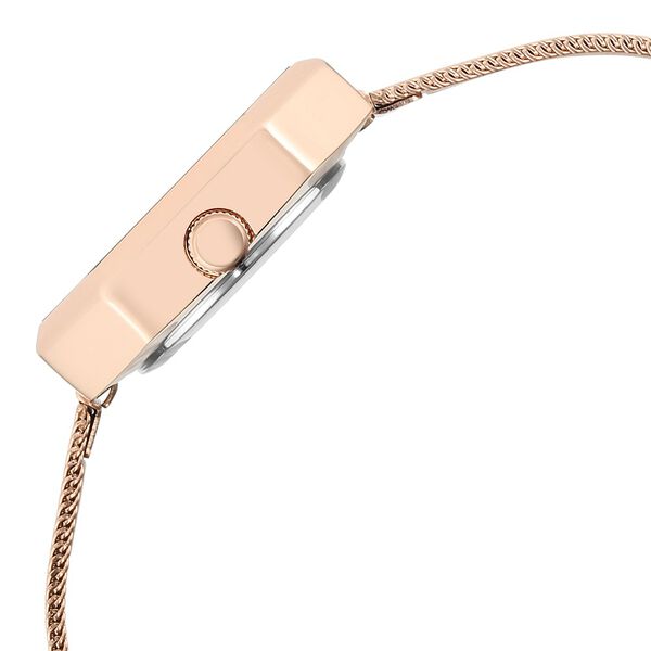 Fastrack Vyb Prodigy Quartz Analog Rose Gold Dial Stainless Steel Strap Watch for Girls - image number 4